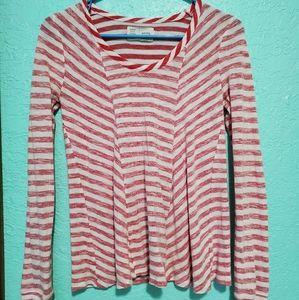 Anthropologie Saturday/Sunday Candycane Top